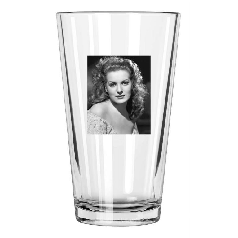 Model Actress Maureen O'Hara Photo Celebrity Pint Beer Drinking Glass