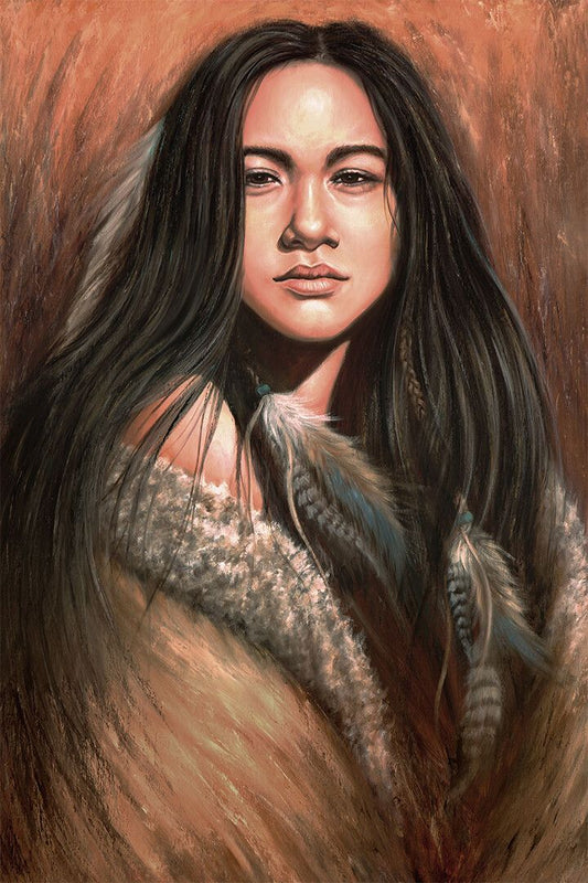 Modern Native American Women Painting Jigsaw Puzzle
