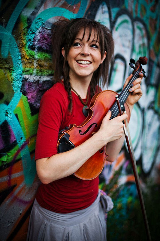 Modern Violin Girl Violinist Print Jigsaw Puzzle