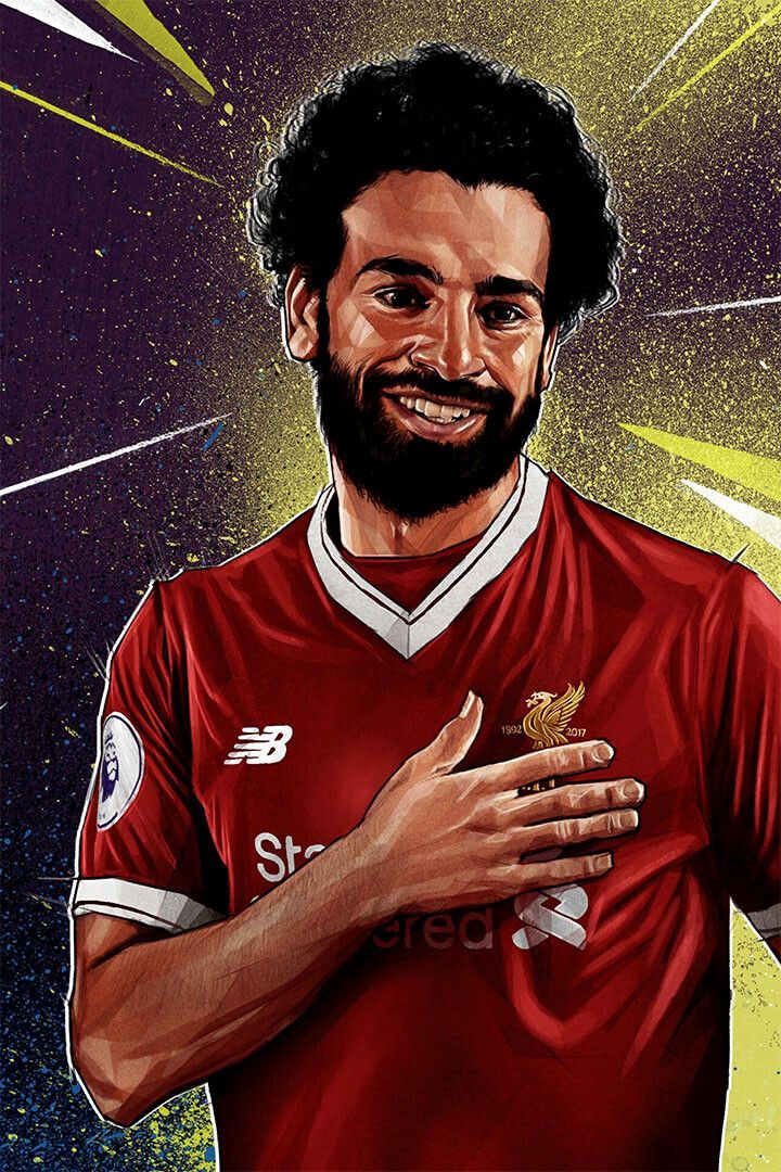 Mohamed Salah Soccer Football Player Painting Jigsaw Puzzle