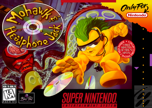 Mohawk & Headphone Jack (Usa) Snes Print Poster