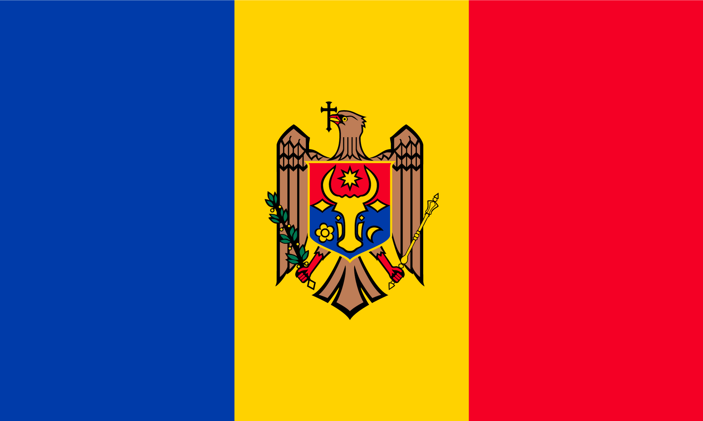 Moldova Flag Keychain