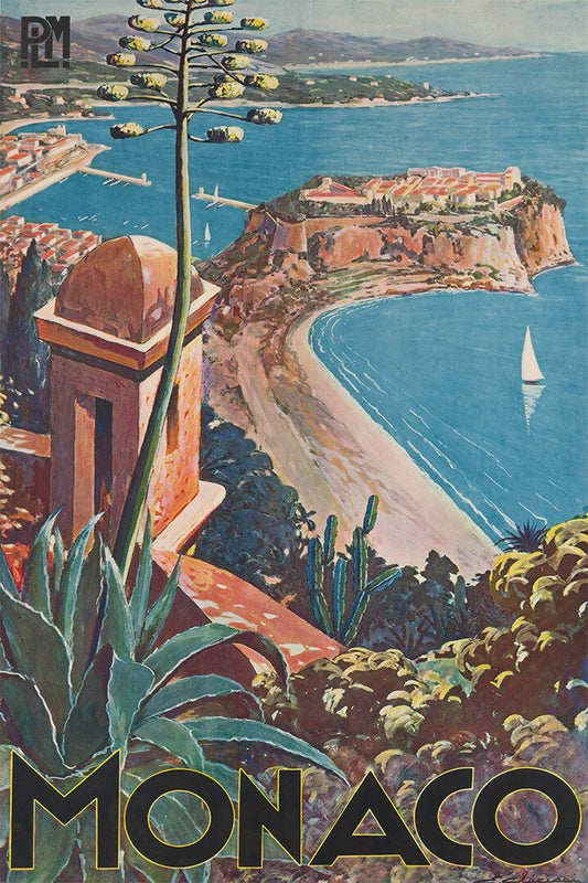 Monaco 1930S Vintage Style European Travel Jigsaw Puzzle