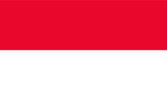 Monaco Flag Keychain