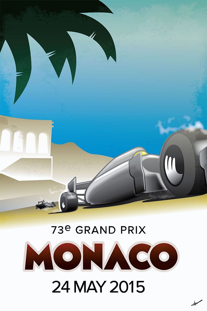 Monaco Grand Prix 1935 Vintage Racing Travel Auto Keychain