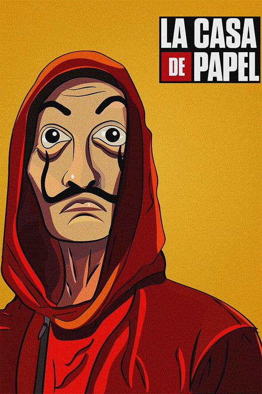 Money Heist Crime Drama Action Painting Print Jigsaw Puzzle