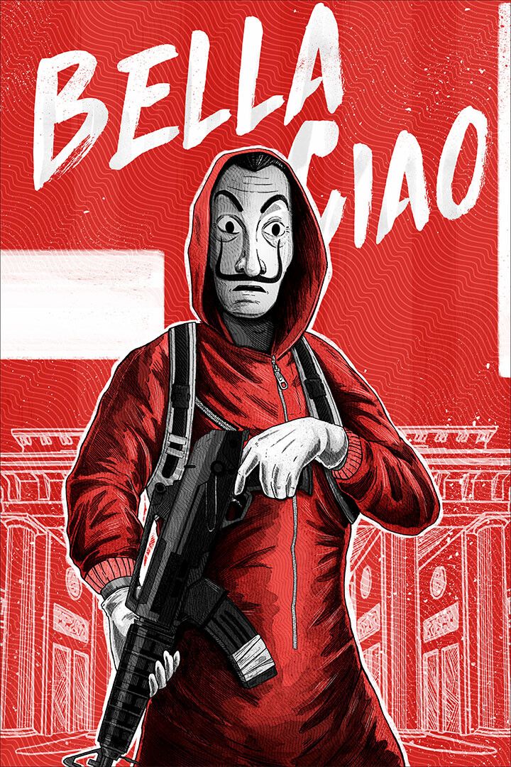 Money Heist Folk Song Workers Painting Print Jigsaw Puzzle