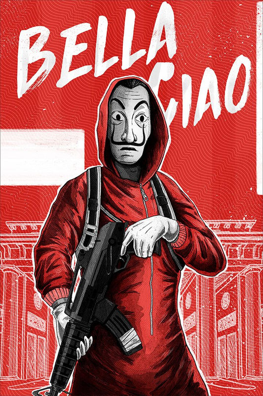 Money Heist Folk Song Workers Painting Print Jigsaw Puzzle