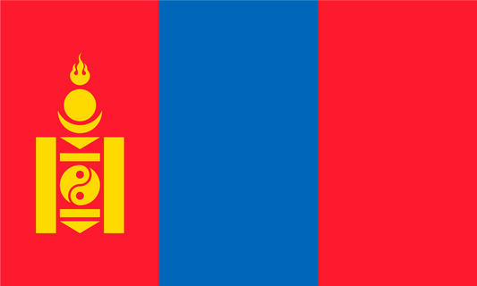 Mongolia Flag Print Poster