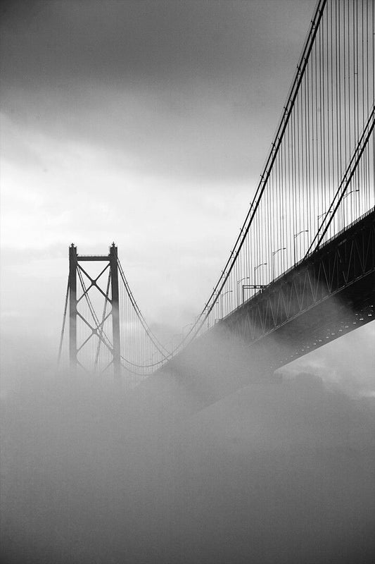 Monochrome Jigsaw Puzzle Of Bridge Art Wall Decor Jigsaw Puzzle