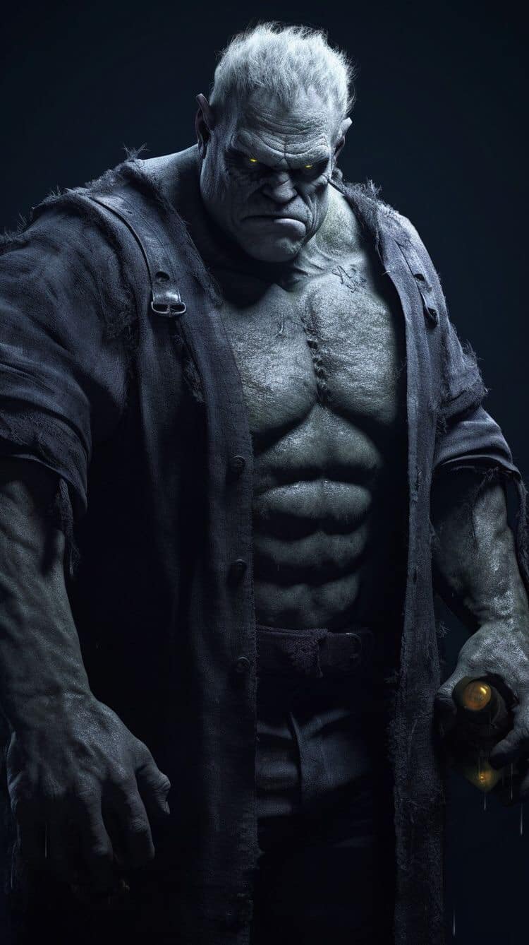 Monster Portrait Strong Figure Print Poster