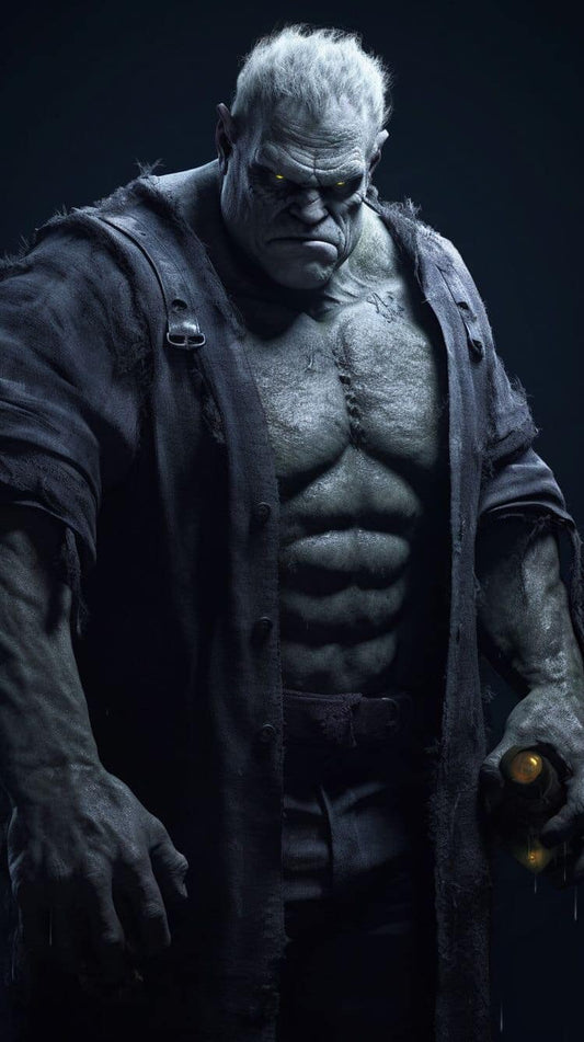 Monster Portrait Strong Figure Print Poster