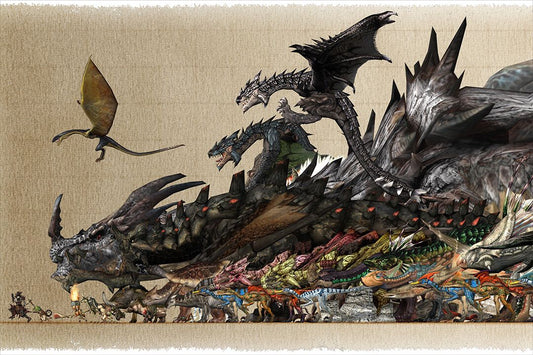 Monster Hunter Moster Fight Video Game Jigsaw Puzzle