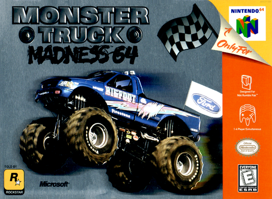 Monster Truck Madness 64 N64 Print Poster