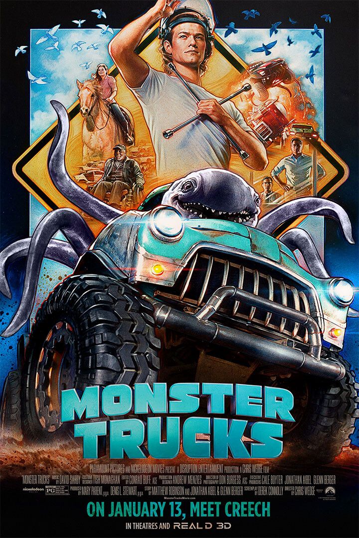 Monster Trucks Action Adventure Wall Indoor Room Outdoor Jigsaw Puzzle Jigsaw Puzzle