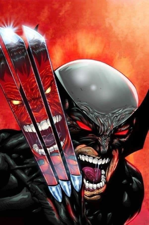 Monster Wolverine Claws Face Print Poster