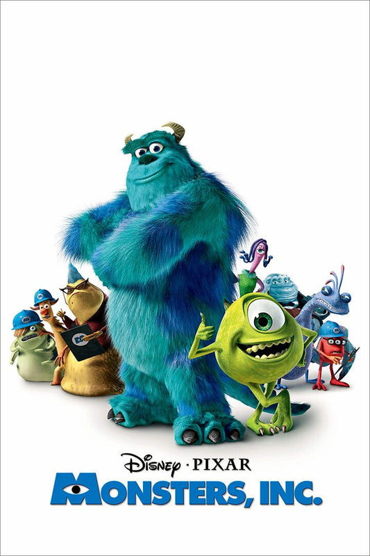 Monsters Sulley Mike Boo Celia Randal Movie Room Decor Jigsaw Puzzle