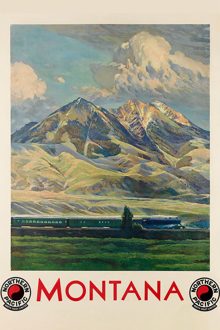 Montana State Travel See America Vintage Jigsaw Puzzle