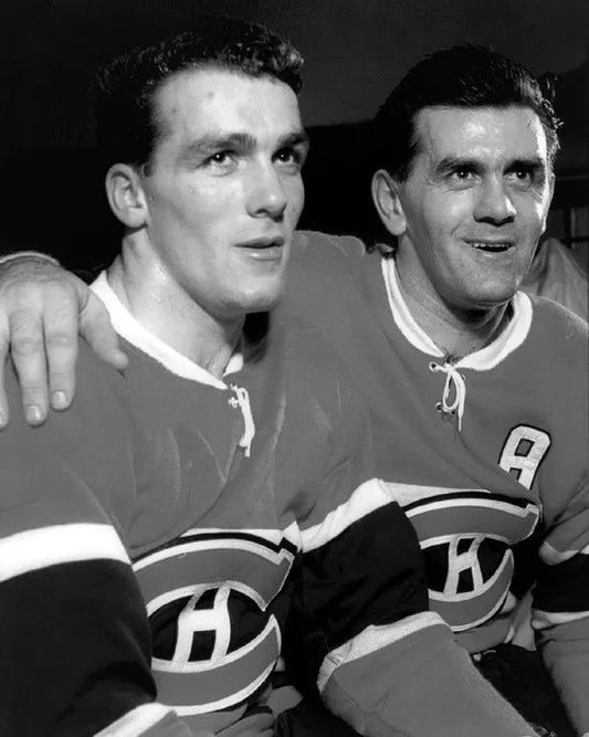Montreal Canadiens Henri And Maurice Richard Hockey Photo Print Poster
