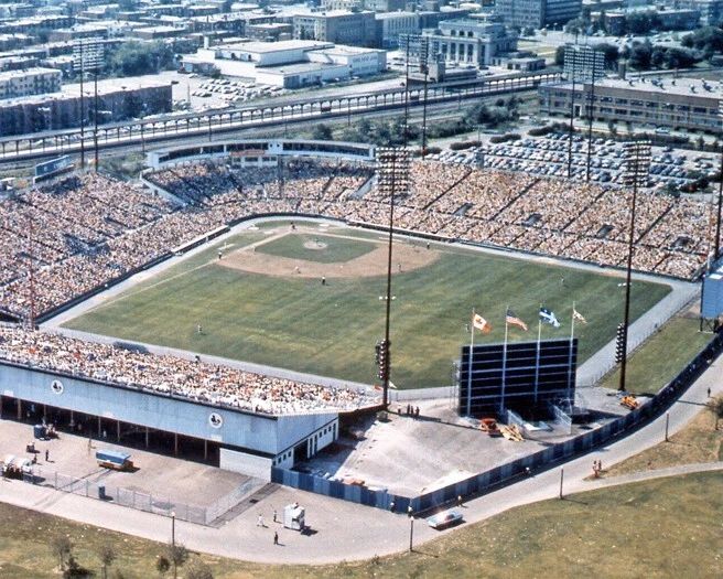 Montreal Expos Jarry Park Stadium Glossy Keychain Keychain Baseball Print
