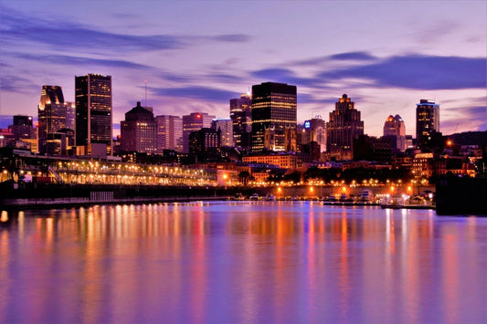 Montreal Quebec Canada Skyline Keychain Keychain Picture Banner Print
