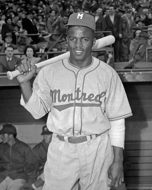 Montreal Royals Jackie Robinson Photo Minor League Baseball Print Hof 62