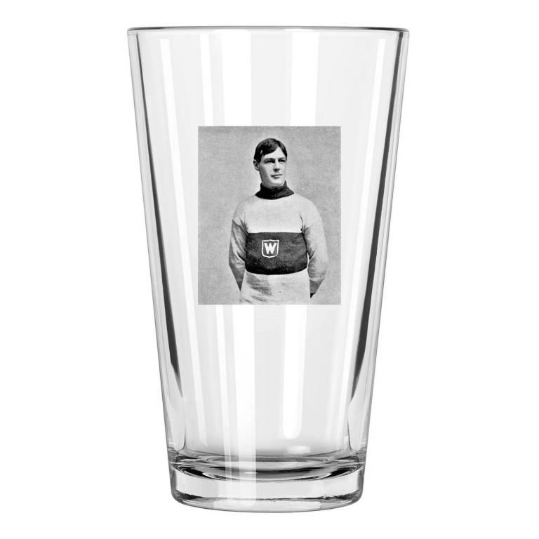 Montreal Wanderers William 'Hod' Stuart Photo Hof 45 Pint Beer Drinking Glass
