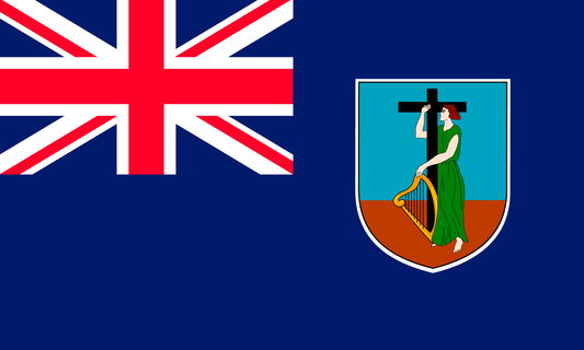 Montserrat Flag Print Poster