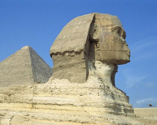 Monuments Pyramids And Great Sphinx Of Giza Glossy Photo Print Egypt Poster