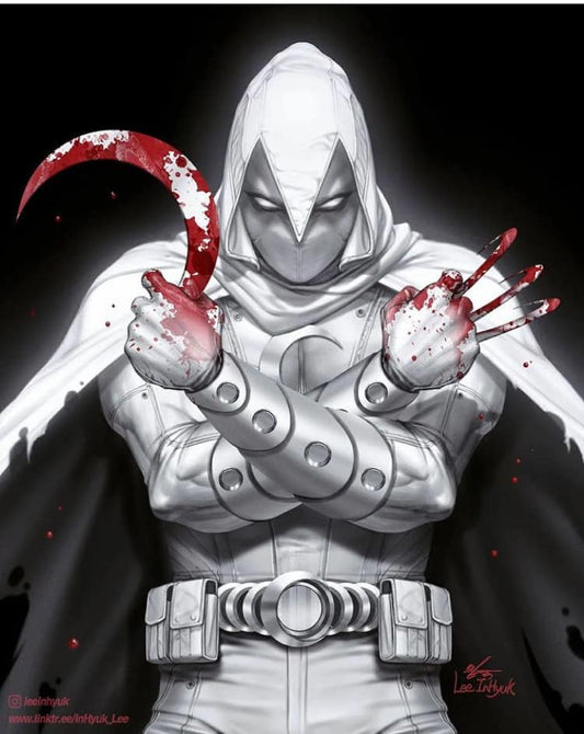 Moon Knight Hero Art Print Poster