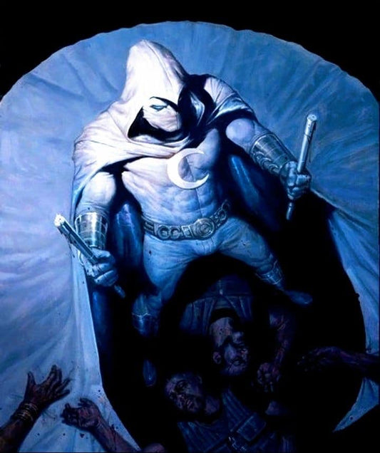Moon Knight Heroic Pose Print Poster