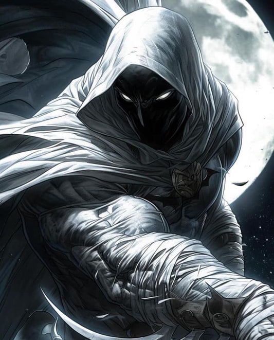 Moon Knight Illustration Print Poster