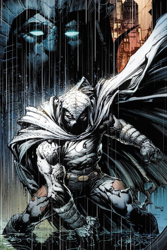 Moon Knight In Rain Print Poster