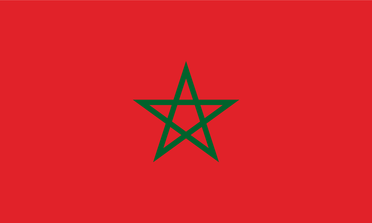 Morocco Flag Print Poster
