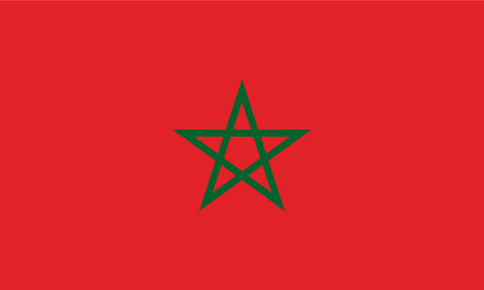 Morocco Flag Print Poster