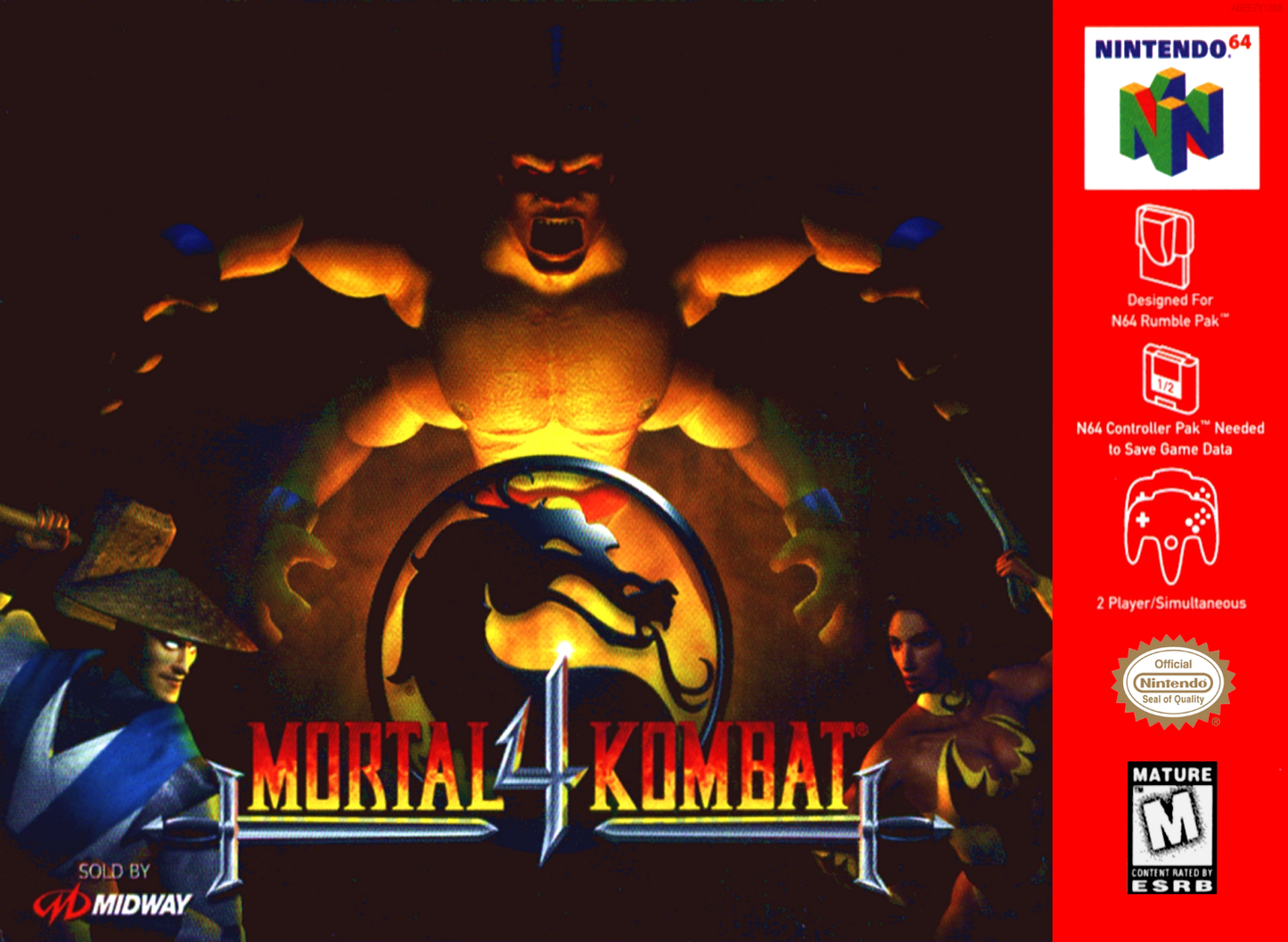 Mortal Kombat 4 N64 Print Poster