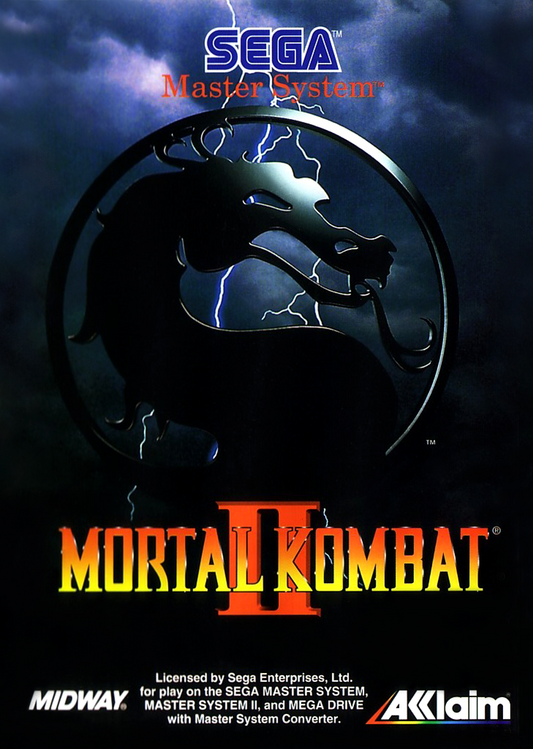 Mortal Kombat Ii Sega Master System Print Poster