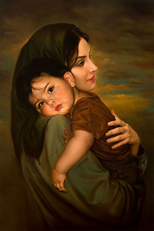 Mothers Love Mother Holding A Child Vintage Jigsaw Puzzle