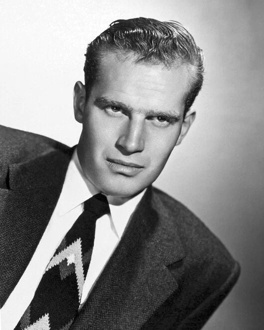 Movie Actor Charlton Heston Glossy Keychain Portrait Film Celebrity Print