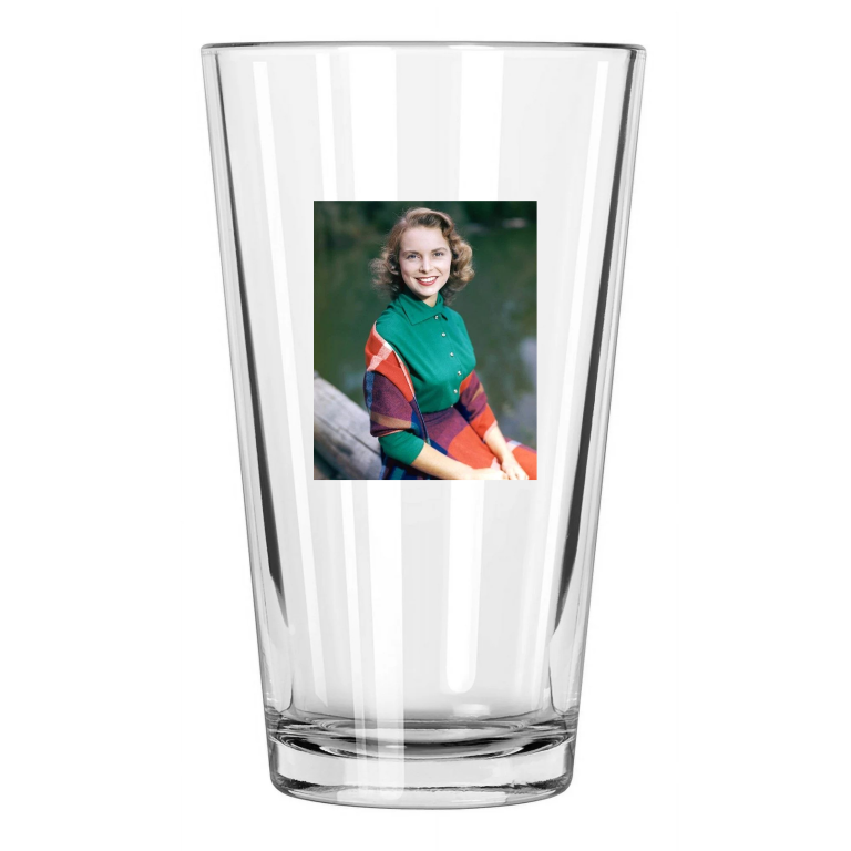 Movie Actress Janet Leigh Photo Model Celebrity 1 Pint Beer Drinking Glass