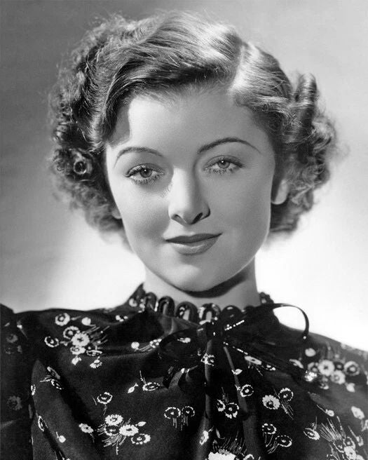 Movie Actress Myrna Loy Glossy Keychain Keychain Celebrity Portrait Film