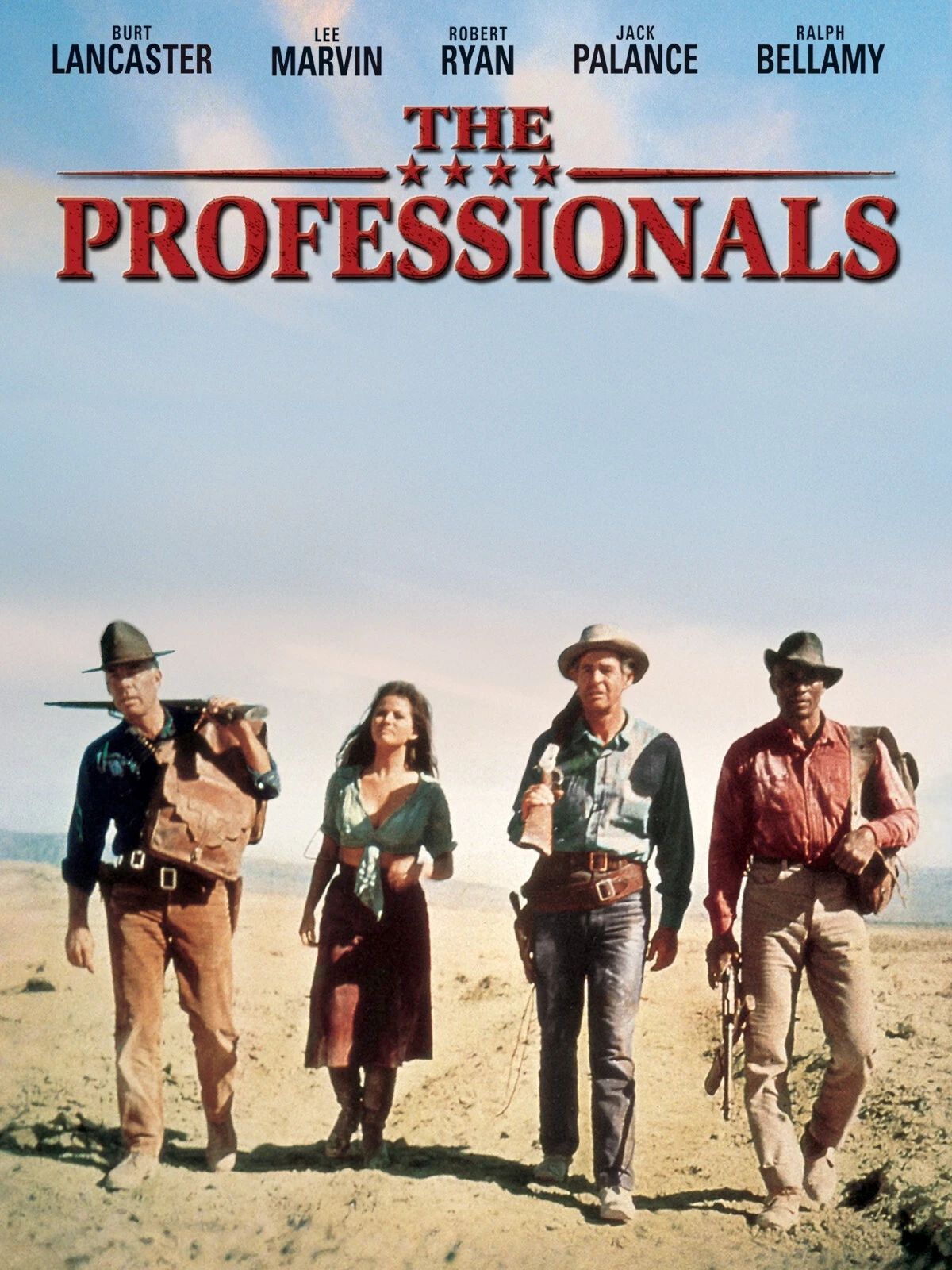 Movie Cover 1966 Western Film The Professionals Print 300 Piece Jigsaw Puzzle