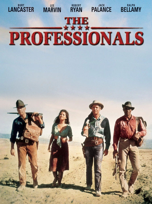 Movie Cover 1966 Western Film The Professionals Picture Keychain Print