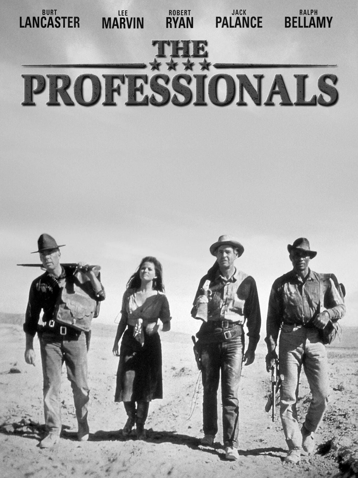 Movie Cover Classic Western Film The Professionals Print 300 Piece Jigsaw Puzzle