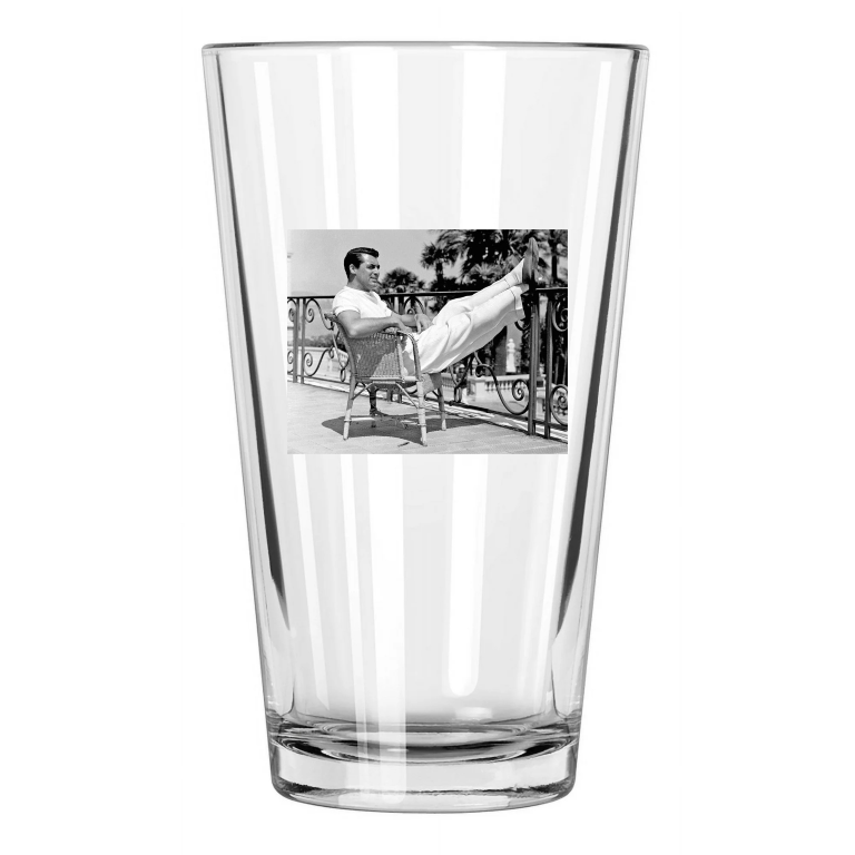 Movie Film Actor Cary Grant Photo Celebrity Pint Beer Drinking Glass