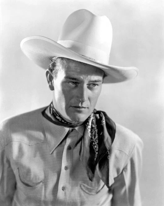 Movie Film Actor John Wayne Glossy Keychain Cowboy Keychain Celebrity Print