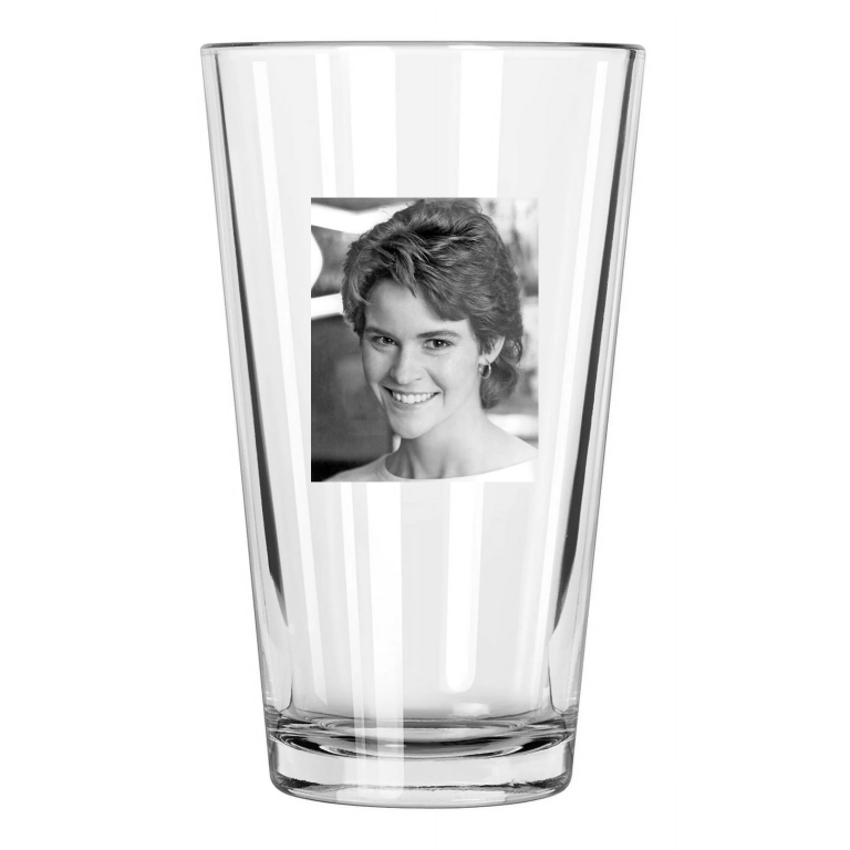 Movie Film Actress Ally Sheedy Photo Short Ciruit Pint Beer Drinking Glass