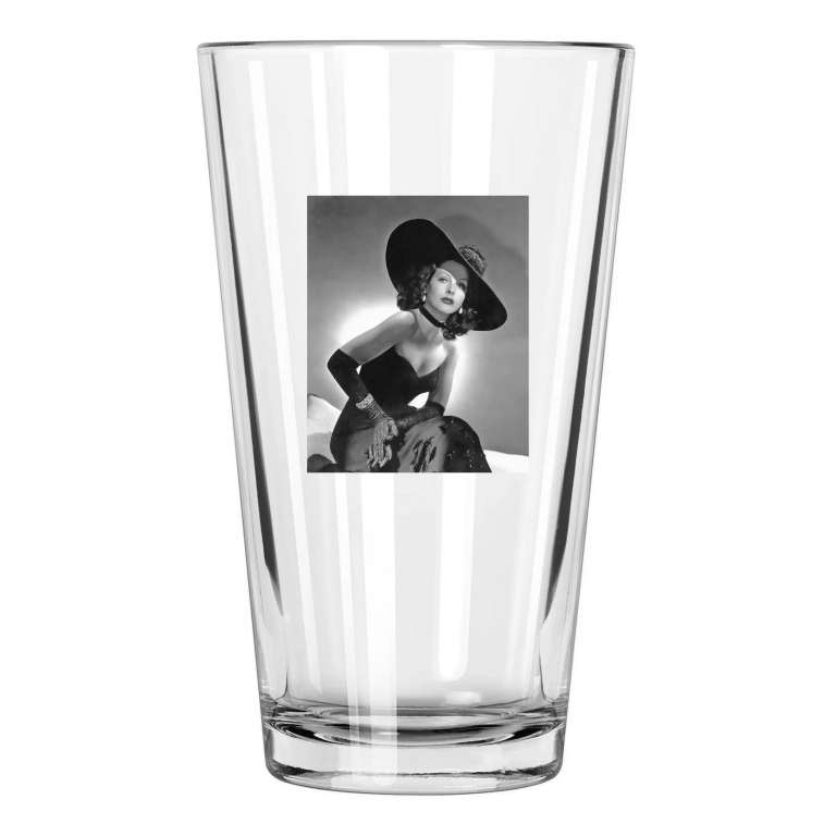 Movie Film Actress Hedy Lamarr Photo Model 1 Pint Beer Drinking Glass