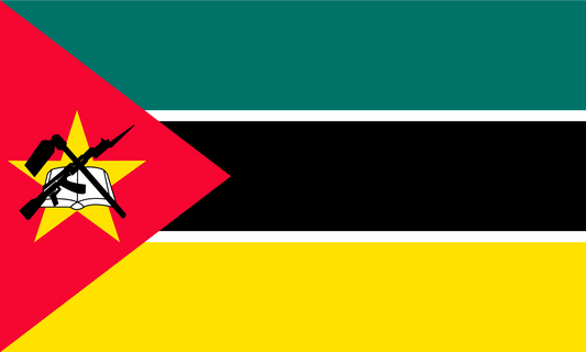 Mozambique Flag Print Poster