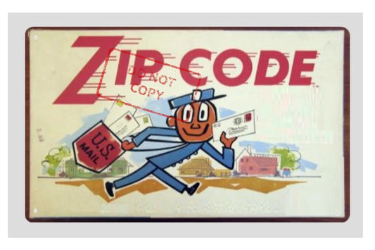 Mr Zip Usps Mail Carrier Mailman Character Vintage Retro